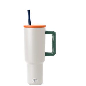 New Simple Modern 40 oz Tumbler In Original Box White, Green, Orange